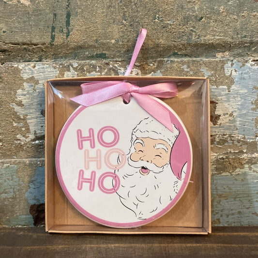 HoHoHo Santa Ornament