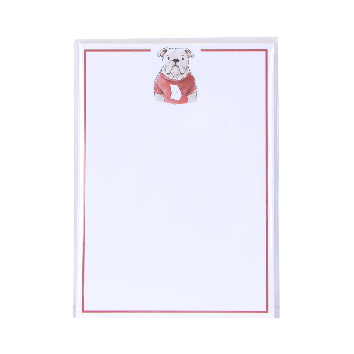 Bulldog GA State Shape Note Pad