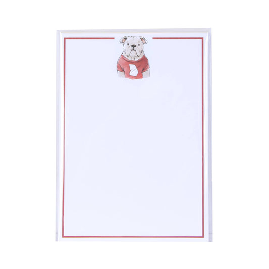 Bulldog GA State Shape Note Pad