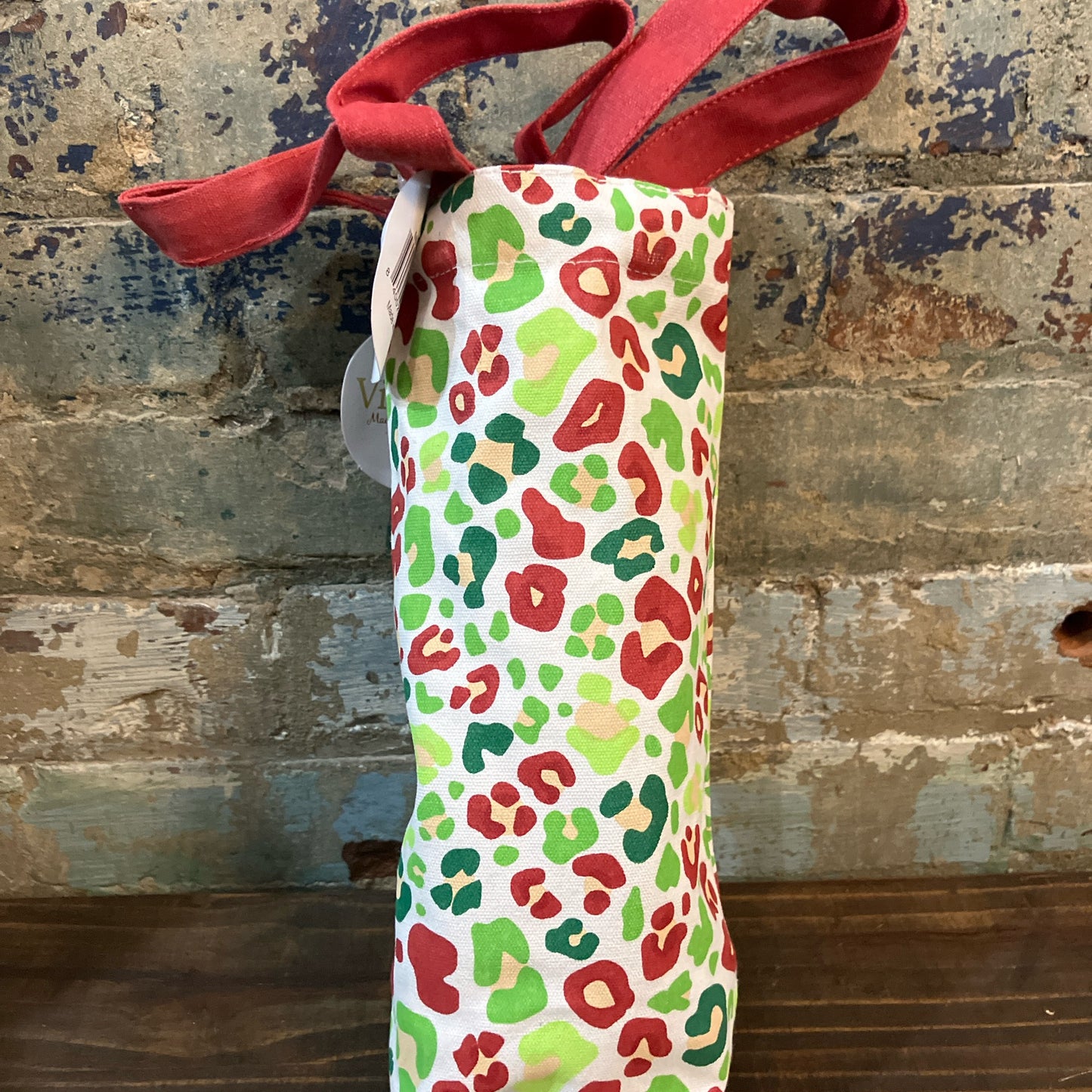 cheetah wine bag