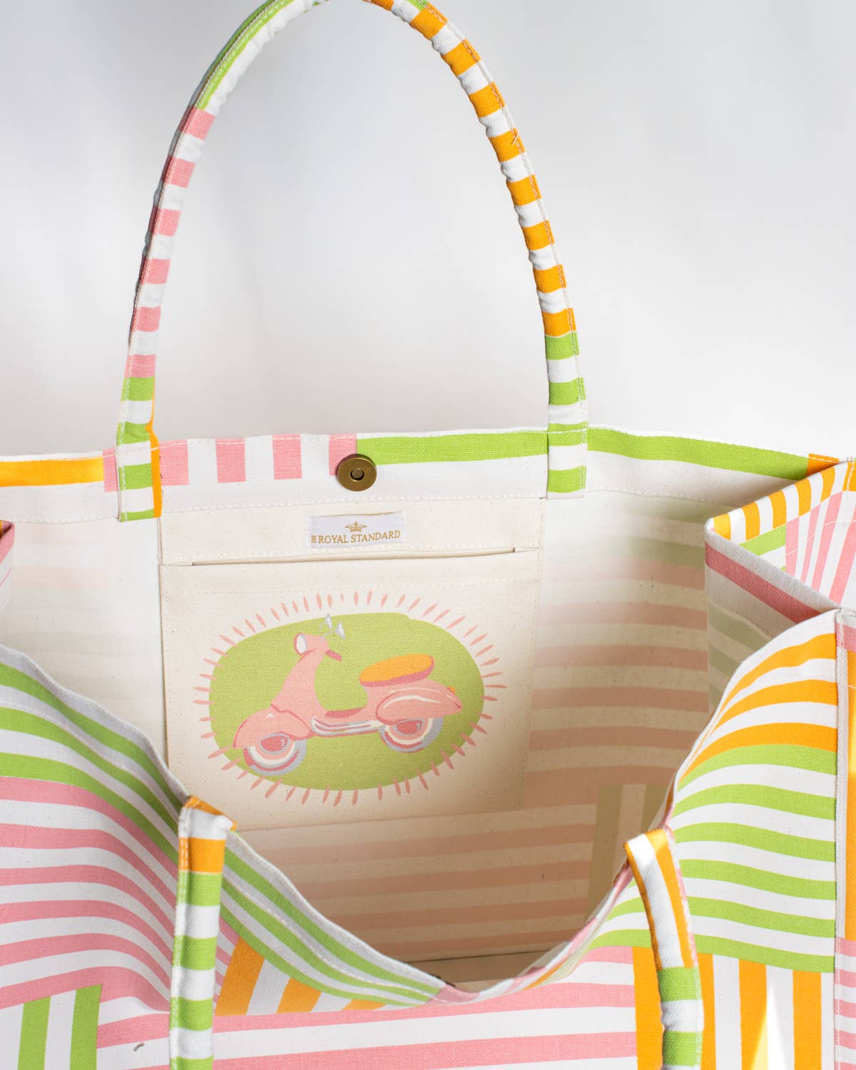 Freeport Stripe Tote   Multi   19x14x7.5
