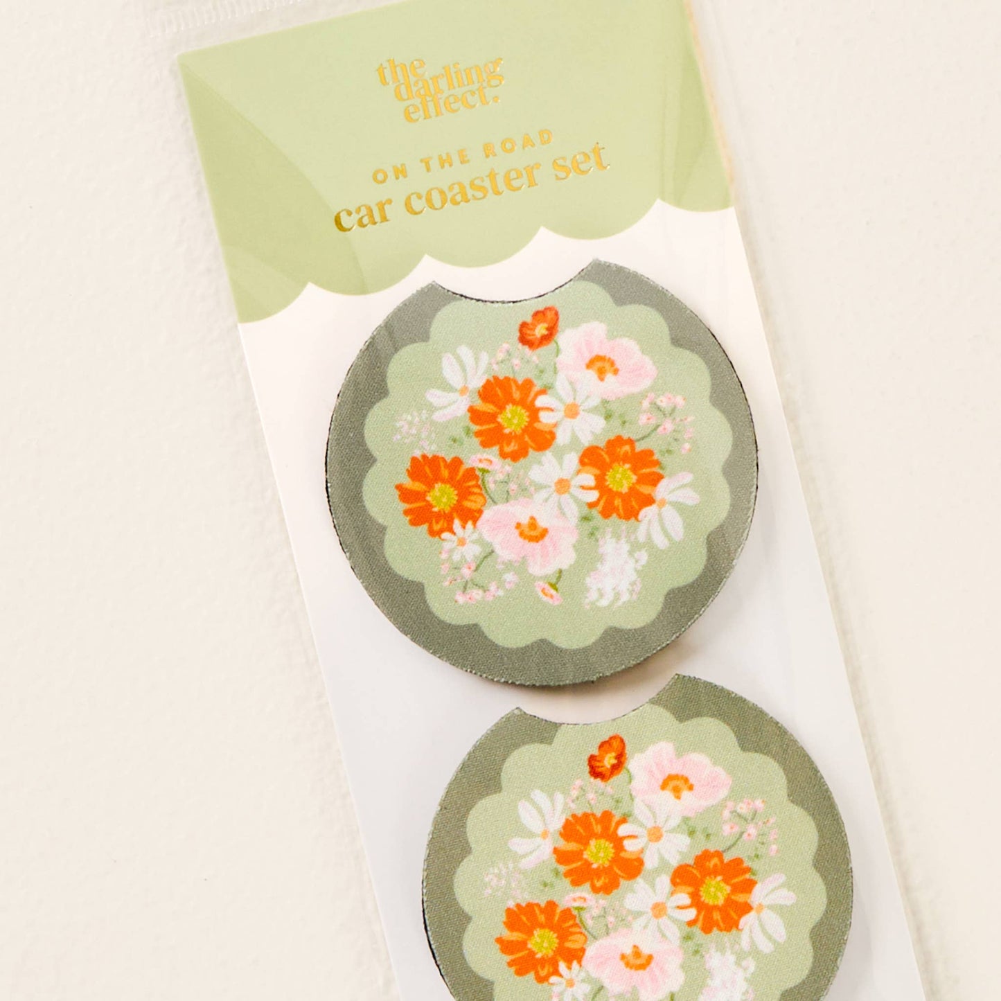 On the Road Car Coaster Set-Bouquet Beauty Sage