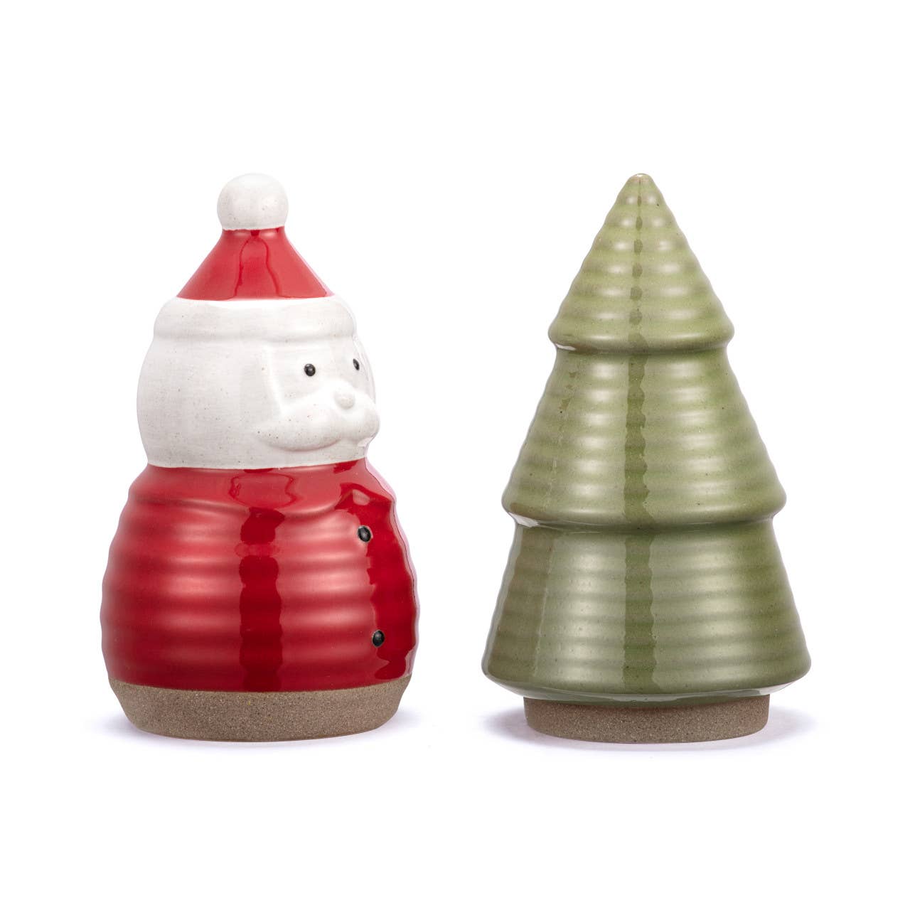 Santa and Tree Salt & Pepper Shakers - Set of 2