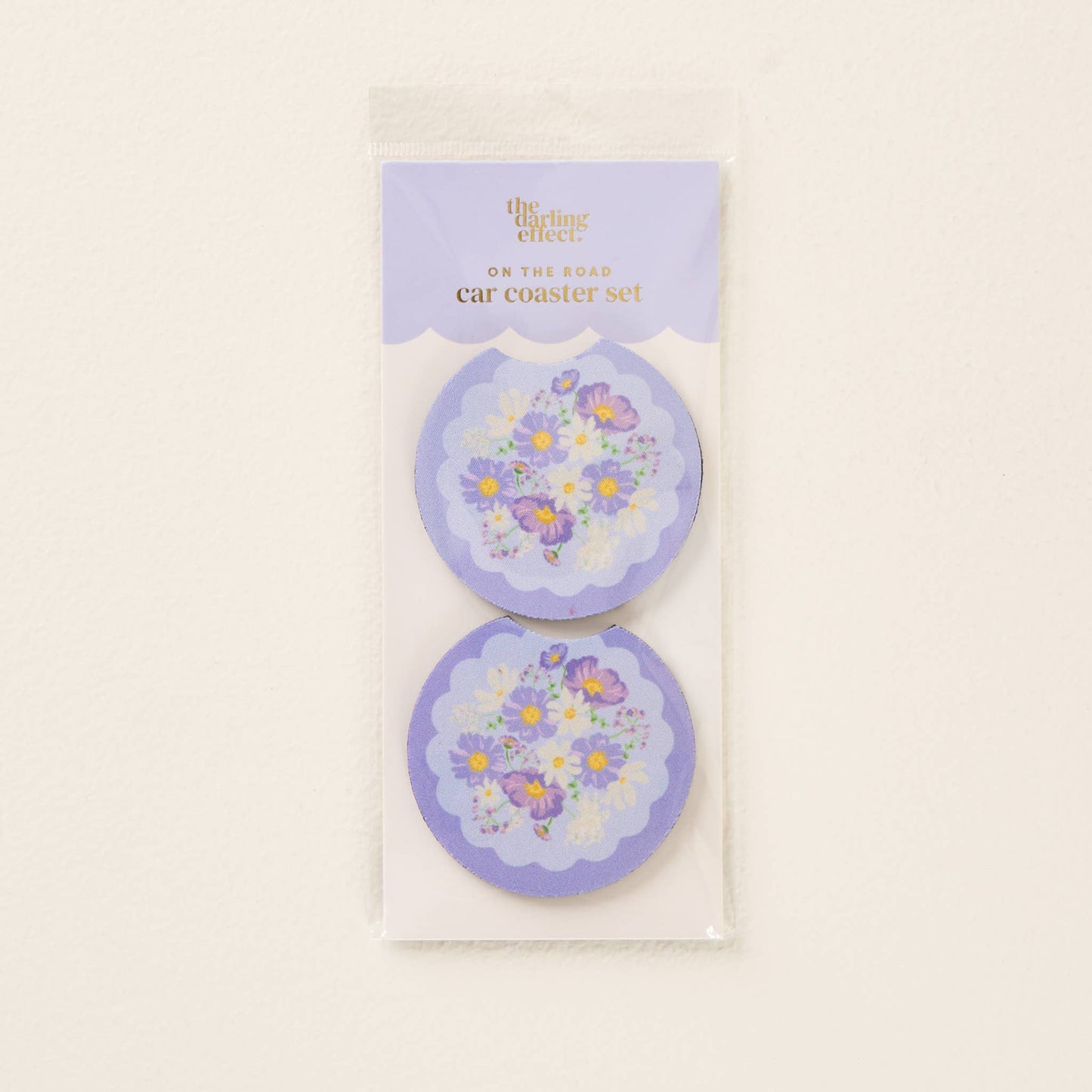On the Road Car Coaster Set-Bouquet Beauty Purple